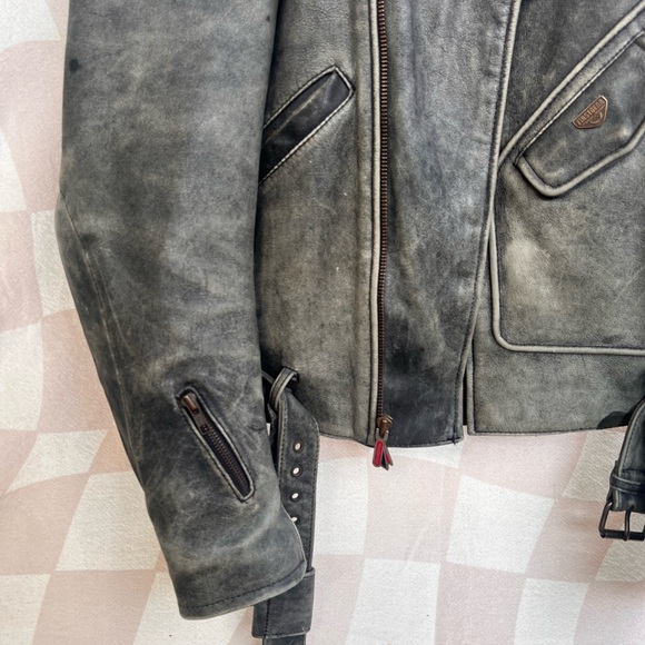 FirstGear Hein Gericke Motorcycle Biker Leather Jacket Mens Med - Picture 2 of 16